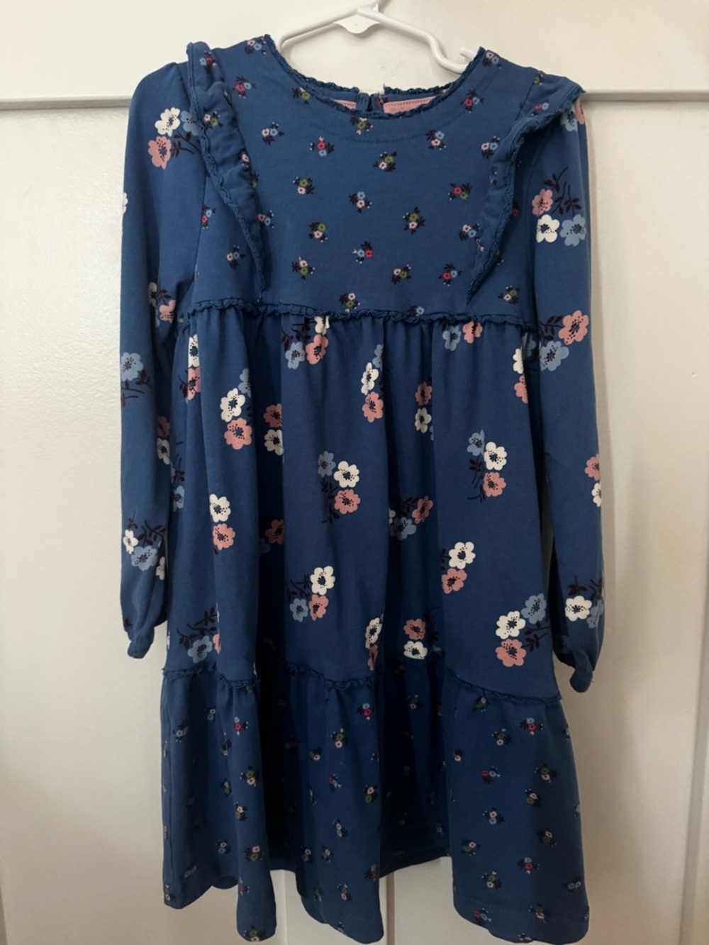 NWOT Mini Boden Hopscotch Jersey Dress- Ditsy Hopscotch Size 6-7y